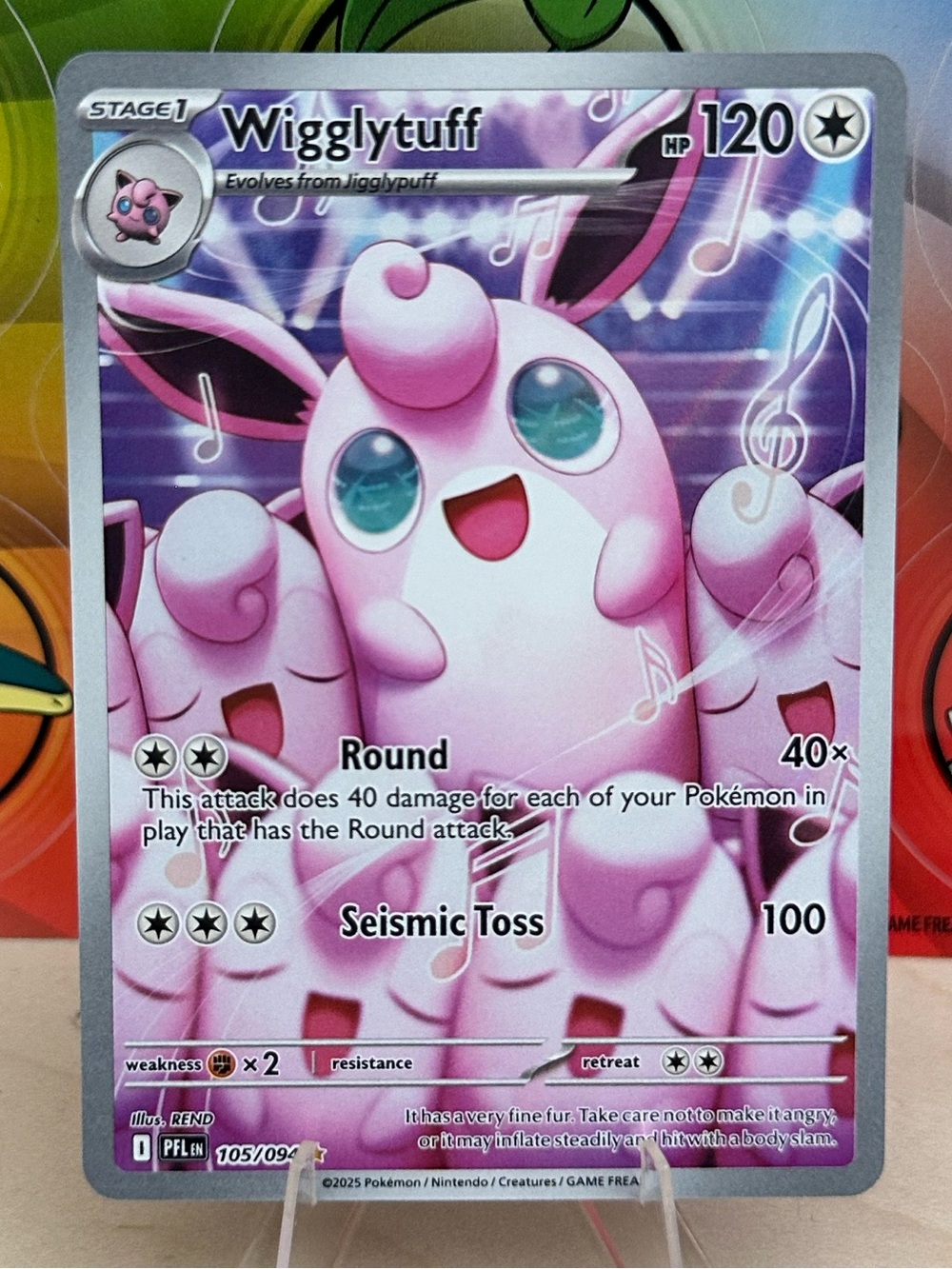Pokémon TCG Wigglytuff - 105/094 - ME02: Phantasmal Flames (PFL) Mint/NM